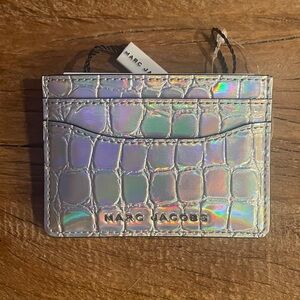 NWT Marc Jacobs Metallic Card Wallet